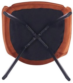 Fotoliu design Aurela (teracotă + negru) . 1097109