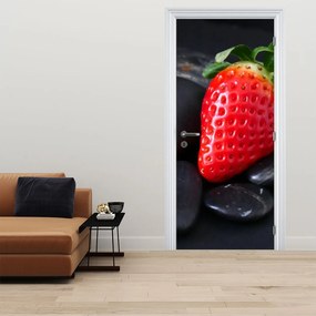 Fototapet pentru ușă - Căpșună (95x205cm)