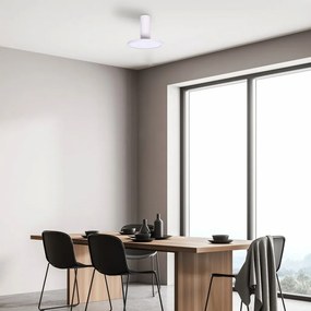 Plafoniera LED din metal alb reglabila Ovidia