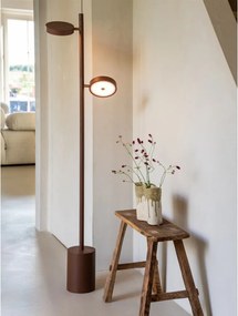 Lampadar LED din lemn de frasin maro Okinawa