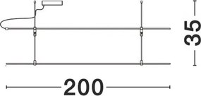 Sistem magnetic-decorativ tubular electrificat CRIMSON NVL-9190800