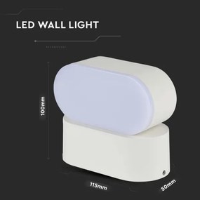 Aplică LED flexibilă de exterior LED/5W/230V 4000K IP65 alb