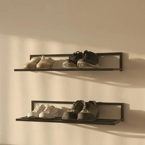 Pantofar hol 2 buc 70X30X25 cm, negru