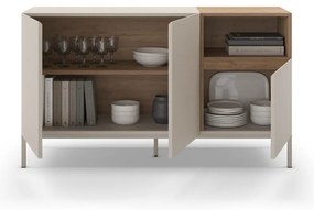 Comodă crem 140x80 cm Cailin – Marckeric