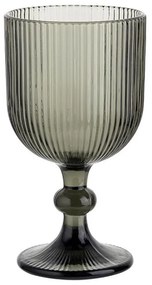 Pahar Vacanza, sticla gri, cu picior, 370 ml