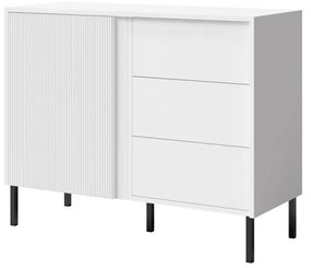 Comodă Munkki 5 (alb + negru). 1087328