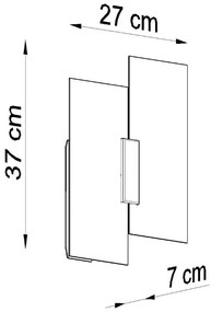 Aplică de perete albă Veronica – Sollux