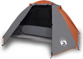 vidaXL Cort de camping pentru 2 persoane, portocaliu, impermeabil