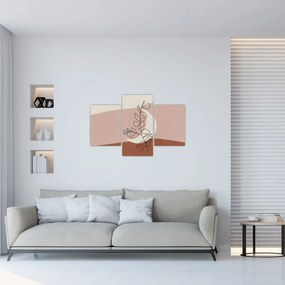 Tablou - Boho frunze N⁰2 (90x60 cm)