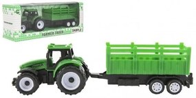 Tractor cu remorcare, plastic 21cm 23x9x6cm