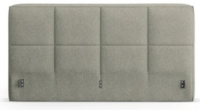 Tăblie de pat verde tapițată 209x100 cm Darren – Micadoni