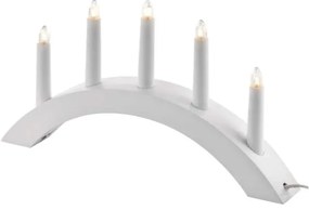 Sfeșnic de Crăciun 5xE10/15W/230V alb