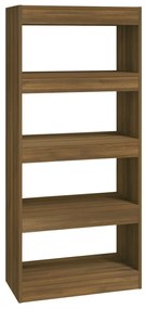 813607 vidaXL Bibliotecă/Separator stejar maro, 60x30x135 cm, lemn prelucrat