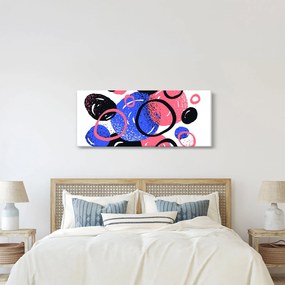 Tablou - Motiv cercuri în culori vii (120x50 cm)