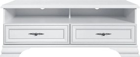Comoda TV IDENTO, alb, PAL/MDF, 124x54x47 cm