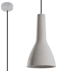 Sollux SL.0280 - Pendul EMPOLI beton 1xE27/15W/230V pe cablu