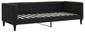 353980 vidaXL Pat de zi, negru, 80x200 cm, material textil