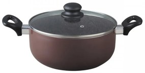 Cratita cu capac Muhler, MR-2681GG, aluminiu/invelis din granit, 6.8 L