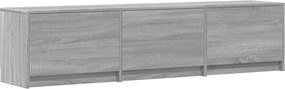 vidaXL Cabinet TV cu led Gri Sonoma 165 x 34 x 40 cm Lemn compozit