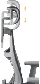 Scaun de birou negru/gri Yenkee