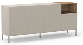 Comodă crem 180x80 cm Cailin – Marckeric