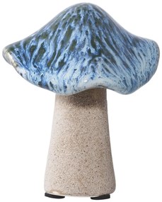 Decorațiuni de masă Ciupercă, ceramică, verde, maro, albastru, 3 bucăți