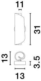 Aplica de perete LED design deosebit Valentin