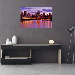 Tablou orașului nocturn (90x60 cm)