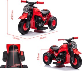 AIYAPLAY Motocicletă electrică pentru copii, 6V cu muzică și bule, 2,5-3 km/h, pentru copii 2-5 ani | Aosom Romania