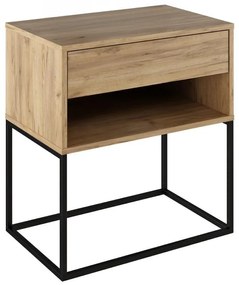 Noptieră Autor (stejar artisan + negru) . 1116236