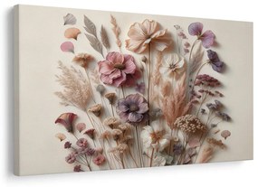Tablou flori vintage pe fundal deschis