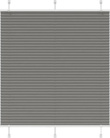 vidaXL Jaluzea plisată Antracit 120x150 cm Lățime țesătură 119,4 cm