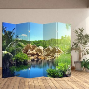 Paravan - Lac în jungla din Seychelles (210x170 cm)
