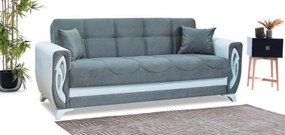 Canapea Oxford, culoare azur, 230 x 86 cm