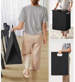 Coș pentru rufe REX maro/negru