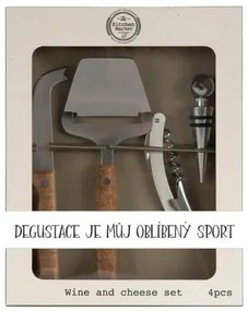 Bohemia Gifts Set cadou pentru tăiat brânză -Sportul preferat