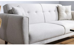 Canapea extensibilă cu 3 locuri Aria-Cream Cremă