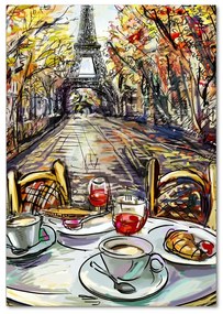 Tablou sticlă Mic dejun la Paris