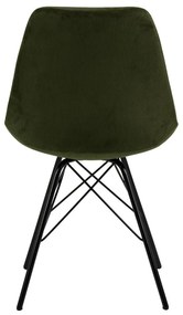 Scaun de sufragerie verde închis Eris - Actona