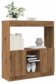vidaXL Dulap înalt, stejar artizanal, 92x33x100 cm, lemn prelucrat