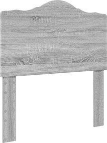 vidaXL Tăblie cap Gri Sonoma 100 cm Lemn compozit