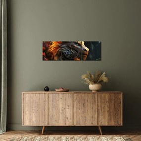 Tablou - Dragon (cu ceas) (90x30 cm)