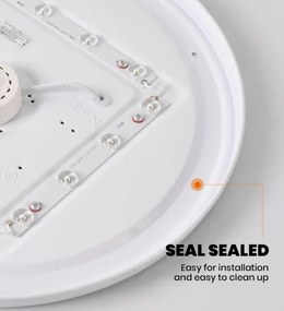 Brilagi - Plafonieră LED dimabilă SMART STARS, 36W, 230V, Ø48 cm, Wi-Fi Tuya + telecomandă