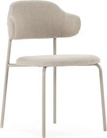 Scaune de dining crem 4 buc. Adriel – Marckeric