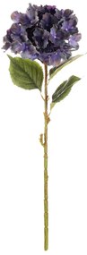 Floare artificială Hortensie albastră, 20 x 20 x50 cm