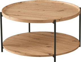 Masuta cafea LAPIS, stejar artisan/negru, 80x40 cm