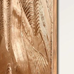 Tablou pictat manual 88x118 cm Metallic Brown – Malerifabrikken