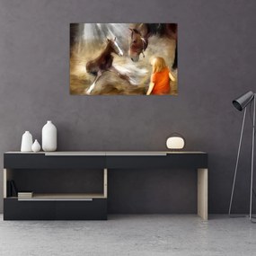 Tablou - Bine ai venit, căluțul mic (90x60 cm)