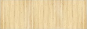 vidaXL Covor dreptunghiular, natural deschis, 100x300 cm, bambus