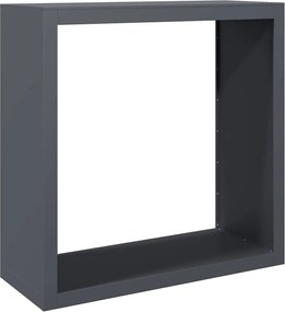 vidaXL Rastel pentru lemne de foc, antracit, 100x40x100 cm, oțel